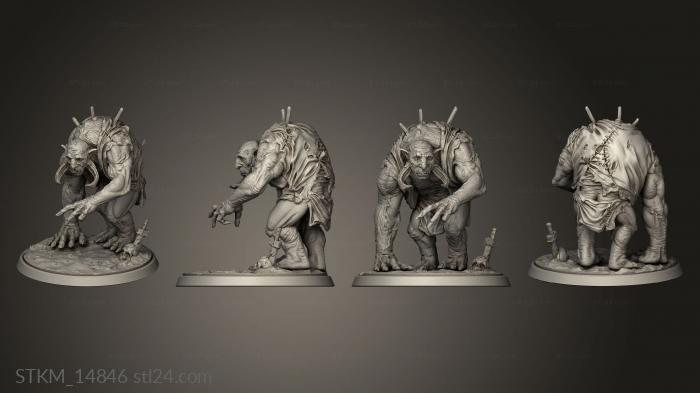 Figurines heroes, monsters and demons (Conspiracy Enemies Troll One, STKM_14846) 3D models for cnc