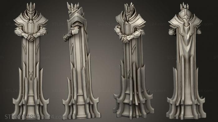 Figurines heroes, monsters and demons (Paladin Chess WHITE KING, STKM_14847) 3D models for cnc