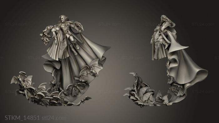 Figurines heroes, monsters and demons (Vampire Epic, STKM_14851) 3D models for cnc