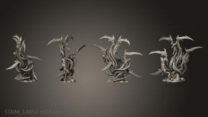 Статуэтки герои, монстры и демоны (Кошес Проклятых Духов Ночных Охотников, STKM_14857) 3D модель для ЧПУ станка