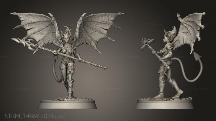 Figurines heroes, monsters and demons (Daughters Lilith Danica, STKM_14868) 3D models for cnc