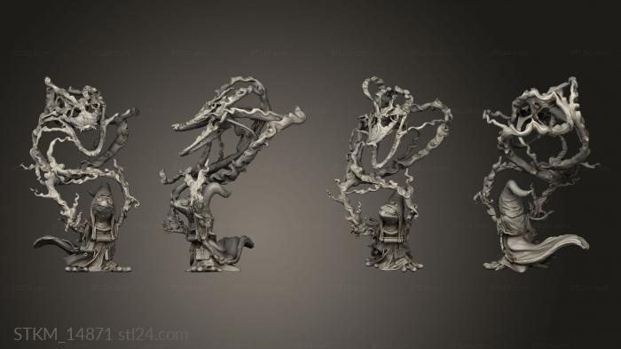 Статуэтки герои, монстры и демоны (Разбуди Зверя,Морозильщик, STKM_14871) 3D модель для ЧПУ станка