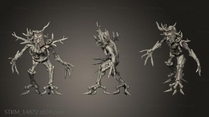 Figurines heroes, monsters and demons (Riddleroot Tree Folk Nester, STKM_14872) 3D models for cnc