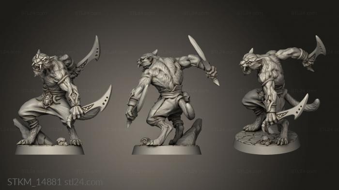 Figurines heroes, monsters and demons (Modular Rakshak hunter Raksha, STKM_14881) 3D models for cnc