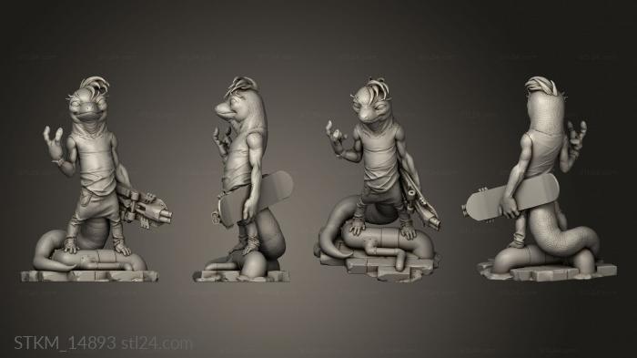 Figurines heroes, monsters and demons (MONDO, STKM_14893) 3D models for cnc