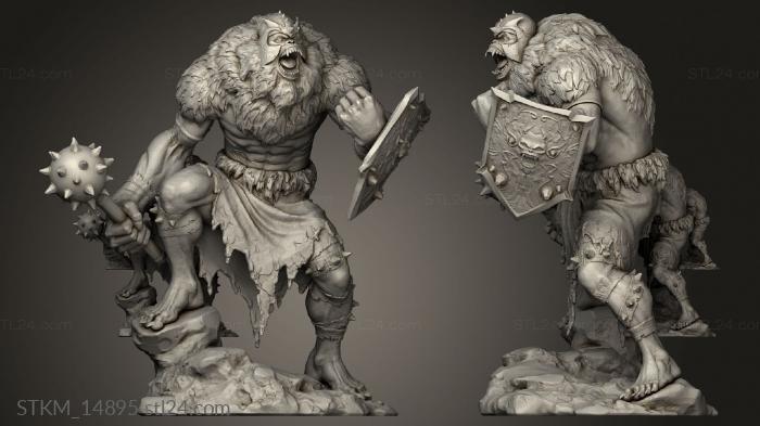 Figurines heroes, monsters and demons (MONKIAN, STKM_14895) 3D models for cnc