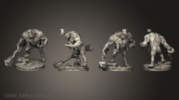 Figurines heroes, monsters and demons (Circus Grotesque Mr Hyde Hat, STKM_14902) 3D models for cnc