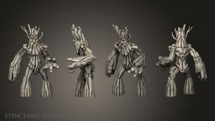 Figurines heroes, monsters and demons (Riddleroot Tree Folk Wisewood, STKM_14903) 3D models for cnc