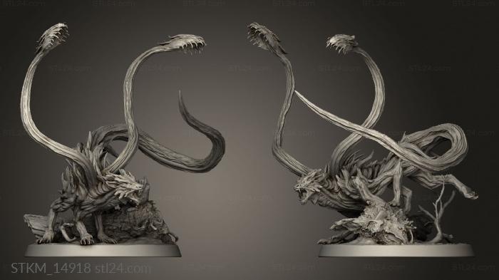 Figurines heroes, monsters and demons (Root Displacer, STKM_14918) 3D models for cnc