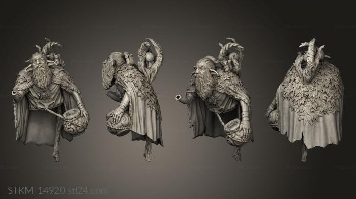 Статуэтки герои, монстры и демоны (Гноящееся Болото Хадарах, STKM_14920) 3D модель для ЧПУ станка
