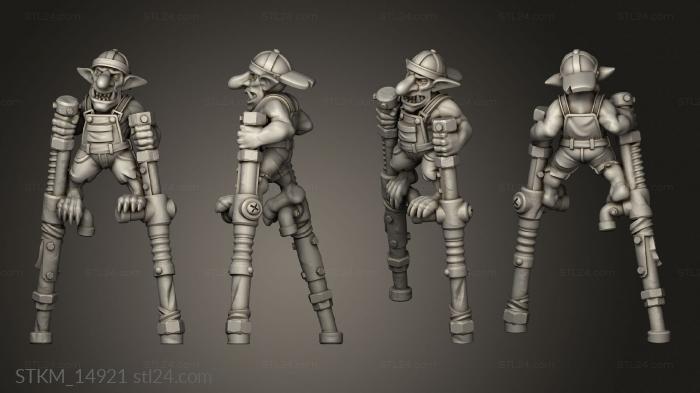 Figurines heroes, monsters and demons (moonshine snotlings snotling runner, STKM_14921) 3D models for cnc