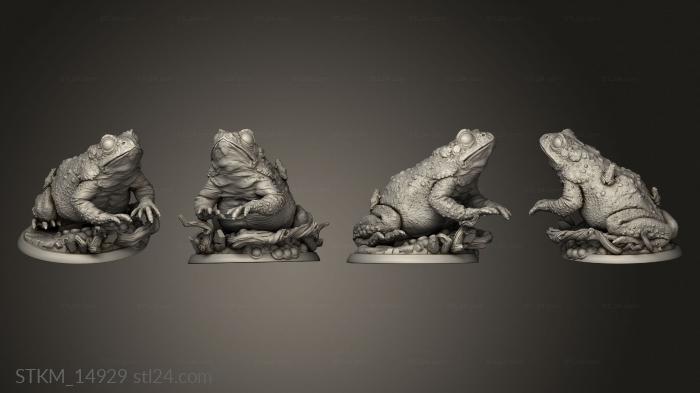 Статуэтки герои, монстры и демоны (Мать лягушатница, STKM_14929) 3D модель для ЧПУ станка