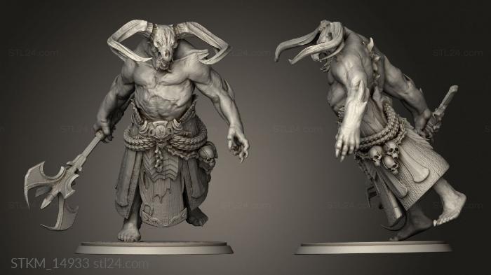 Figurines heroes, monsters and demons (Orcus Omega Prince the dead, STKM_14933) 3D models for cnc