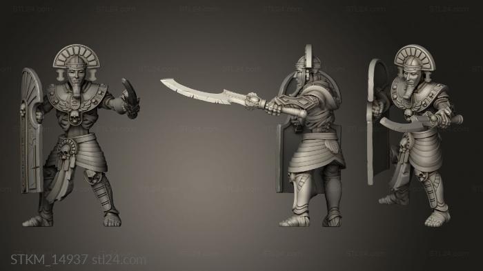 Figurines heroes, monsters and demons (MY Guard Sergeant, STKM_14937) 3D models for cnc