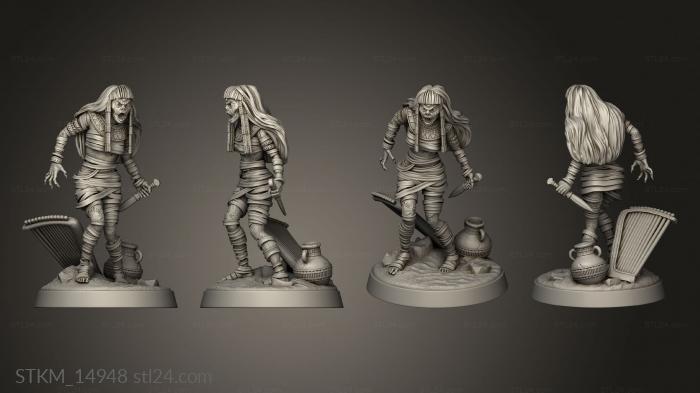 Figurines heroes, monsters and demons (Mummy Assassins Assassin, STKM_14948) 3D models for cnc