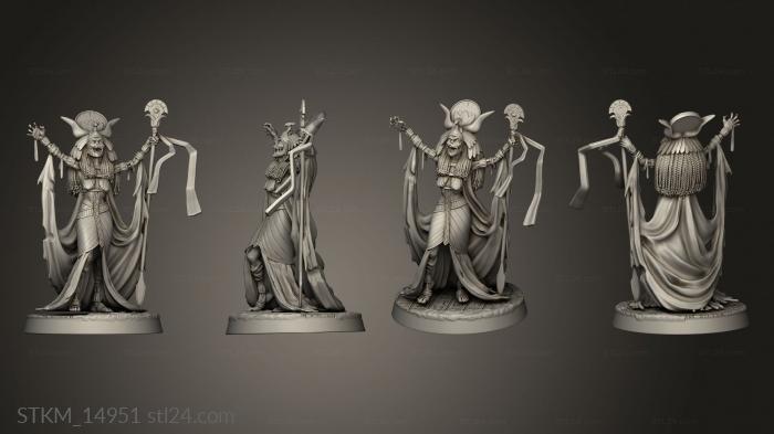 Figurines heroes, monsters and demons (Mummy Queen, STKM_14951) 3D models for cnc