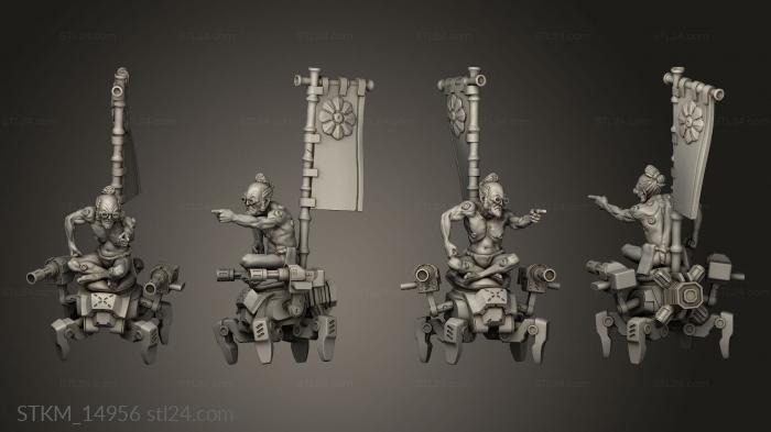 Figurines heroes, monsters and demons (Gridwars Age Cyberpunk Add on Faction Extension Yakuza Takahashi, STKM_14956) 3D models for cnc