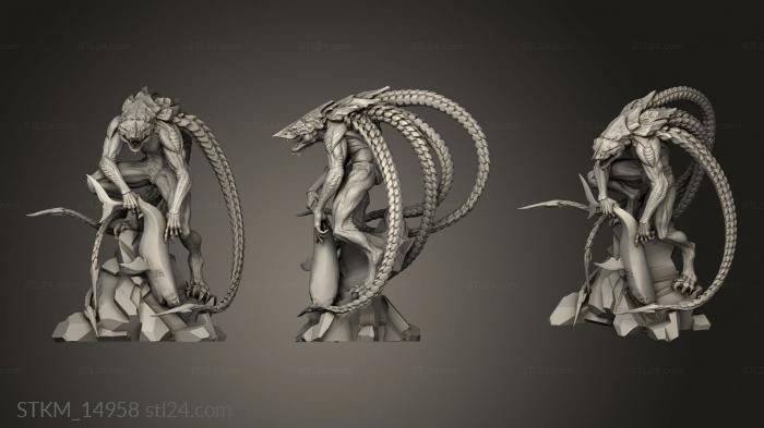 Figurines heroes, monsters and demons (MATSTATE STINGER, STKM_14958) 3D models for cnc