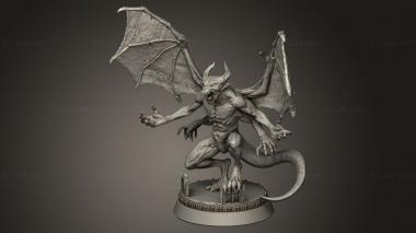 Figurines heroes, monsters and demons (Vampires in Panshaw Enemies Gargoyle, STKM_14965) 3D models for cnc