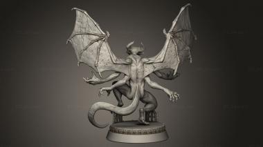 Figurines heroes, monsters and demons (Vampires in Panshaw Enemies Gargoyle, STKM_14965) 3D models for cnc