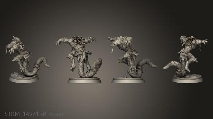 Figurines heroes, monsters and demons (Seeds the Serpent Methushael, STKM_14971) 3D models for cnc