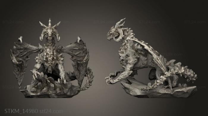 Figurines heroes, monsters and demons (Naghi, STKM_14980) 3D models for cnc