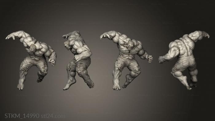 Figurines heroes, monsters and demons (Namor Diorama Red Hulk Face, STKM_14990) 3D models for cnc