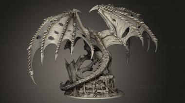 Figurines heroes, monsters and demons (Unchained Dragon, STKM_15010) 3D models for cnc