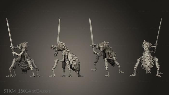 Figurines heroes, monsters and demons (Necro Warriors Necro Warrior Crusader, STKM_15014) 3D models for cnc