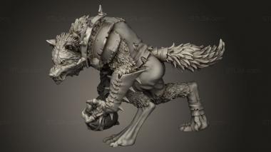 Figurines heroes, monsters and demons (Necromantic Undead Werewolves Star Wolf, STKM_15019) 3D models for cnc