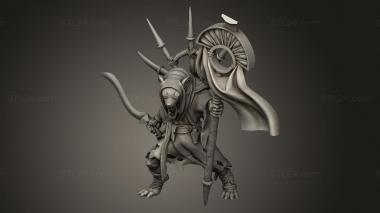 Figurines heroes, monsters and demons (Egypt Ratmen Tomb Raiders champ, STKM_15030) 3D models for cnc