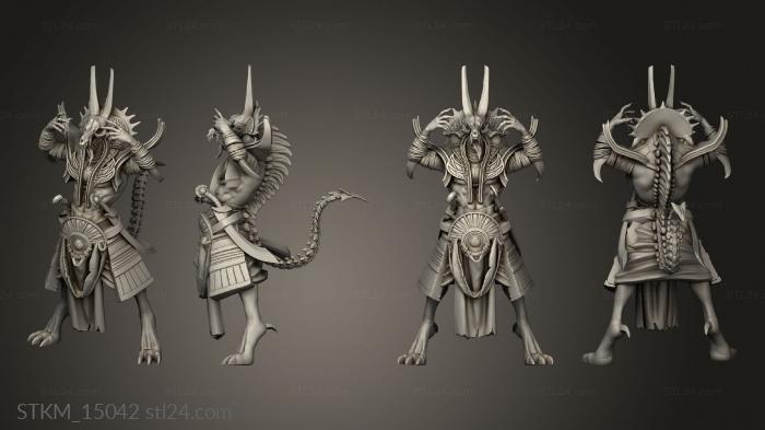 Статуэтки герои, монстры и демоны (Египетские боги Египет Эпоха Сета восстанавливается, STKM_15042) 3D модель для ЧПУ станка