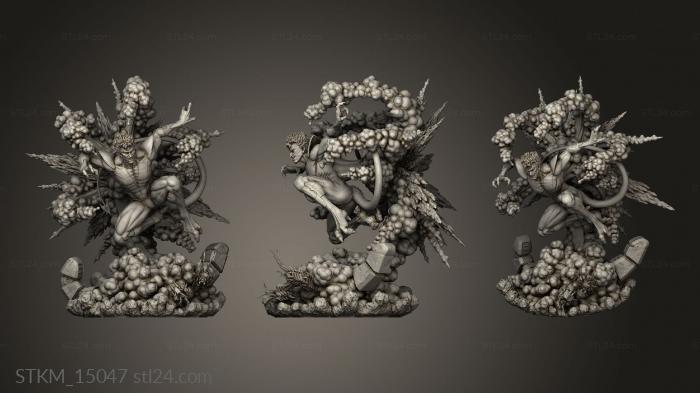 Figurines heroes, monsters and demons (Nightcler multi Back nc, STKM_15047) 3D models for cnc