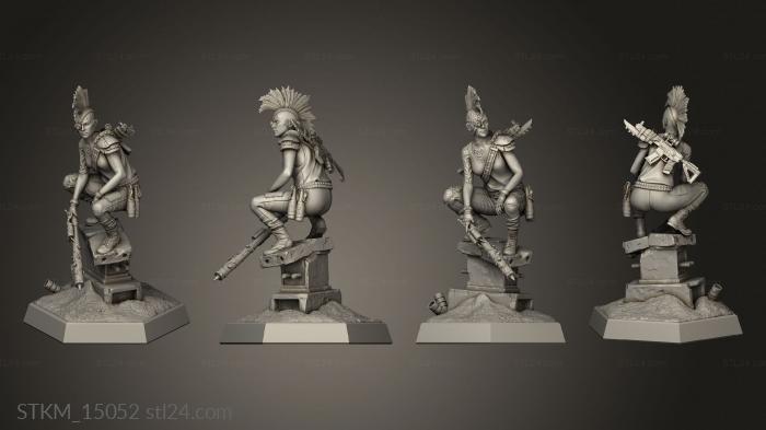 Figurines heroes, monsters and demons (Nu Wasteland Makeshift Raider, STKM_15052) 3D models for cnc