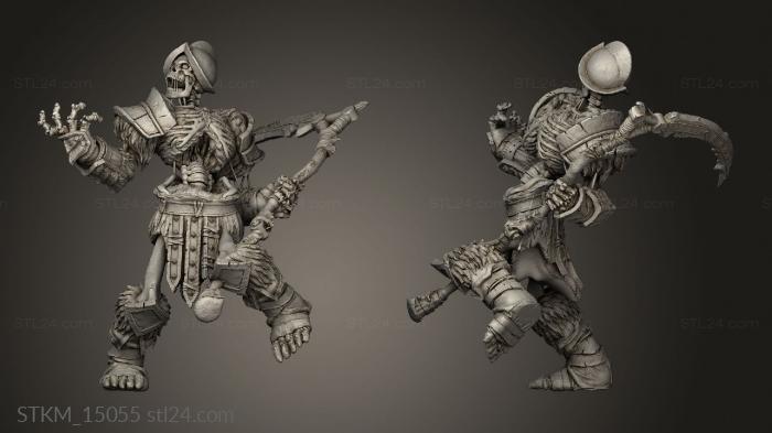 Figurines heroes, monsters and demons (Skeleton Sergeant the Hordes, STKM_15055) 3D models for cnc