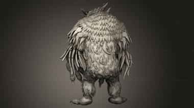 Figurines heroes, monsters and demons (Orc King Forest Second Wave Feral Owlbears, STKM_15057) 3D models for cnc