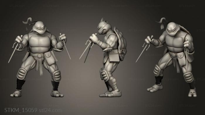 Figurines heroes, monsters and demons (ninja rua, STKM_15059) 3D models for cnc