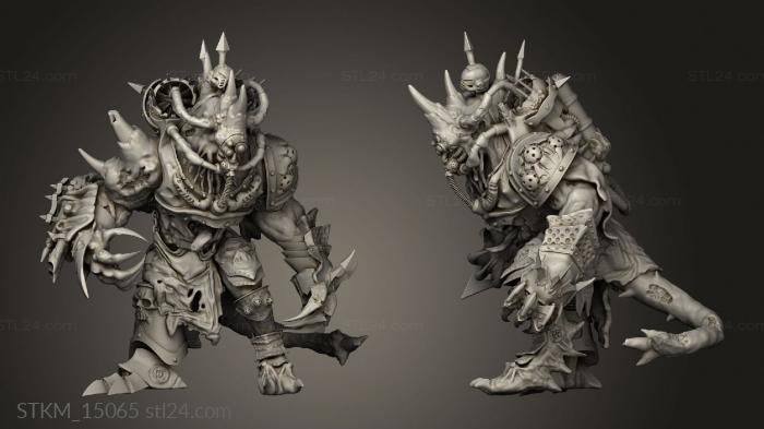 Figurines heroes, monsters and demons (pain Demon Plague Prince, STKM_15065) 3D models for cnc