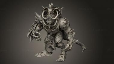 Figurines heroes, monsters and demons (pain Demon Plague Prince, STKM_15065) 3D models for cnc