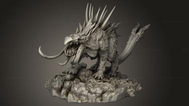 Figurines heroes, monsters and demons (Mythology Gr hellhound, STKM_15069) 3D models for cnc