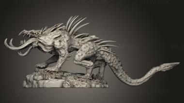 Figurines heroes, monsters and demons (Mythology Gr hellhound, STKM_15069) 3D models for cnc