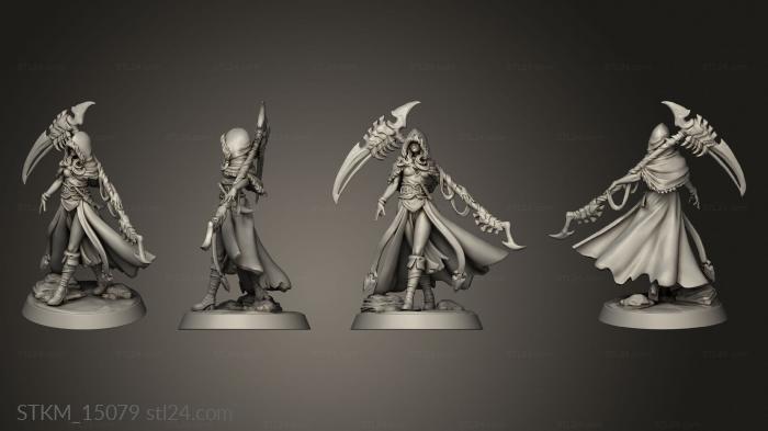 Figurines heroes, monsters and demons (rhythm Female Reaper, STKM_15079) 3D models for cnc