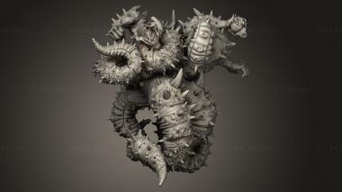 Figurines heroes, monsters and demons (Cosmic Horror Tizag, STKM_15082) 3D models for cnc