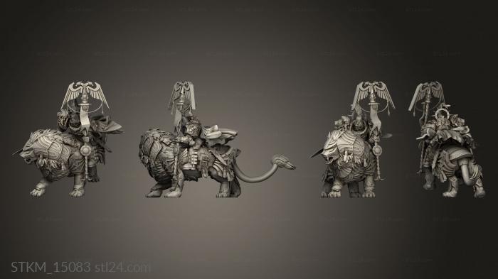 Статуэтки герои, монстры и демоны (Накидка Гвардии Императорского Льва, STKM_15083) 3D модель для ЧПУ станка