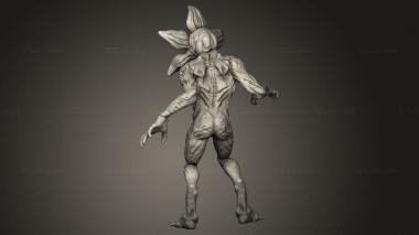 Figurines heroes, monsters and demons (orchid stalker Demogorgon Stranger Things 21, STKM_15085) 3D models for cnc