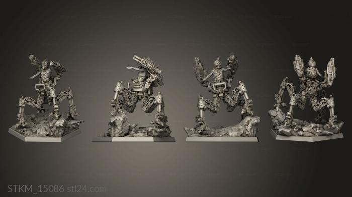 Figurines heroes, monsters and demons (Nu Wasteland Half Mecha Spider Man, STKM_15086) 3D models for cnc
