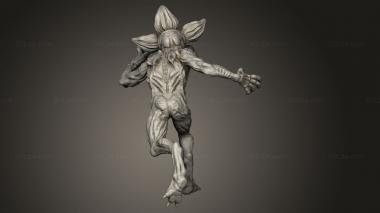 Figurines heroes, monsters and demons (orchid stalker Demogorgon Stranger Things B22, STKM_15090) 3D models for cnc