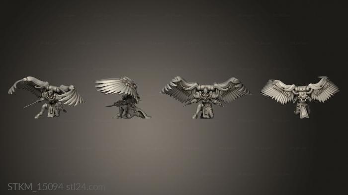 Figurines heroes, monsters and demons (Battle Sisters Assault Sisters For Grimdark Future Flat, STKM_15094) 3D models for cnc