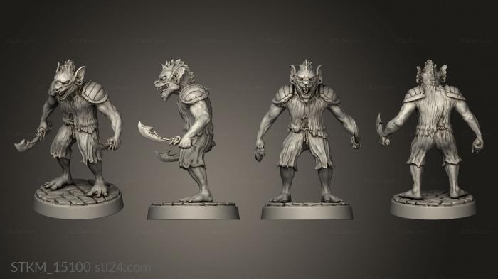 Figurines heroes, monsters and demons (Lysaga revenge Mongrelfolk rogue mgf, STKM_15100) 3D models for cnc