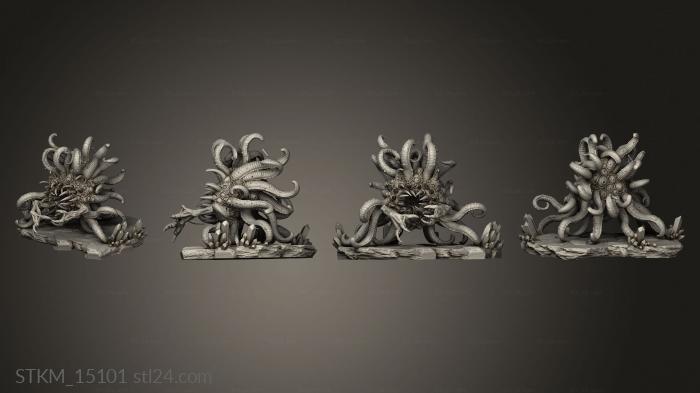 Статуэтки герои, монстры и демоны (Существа Хаоса,Существа, STKM_15101) 3D модель для ЧПУ станка